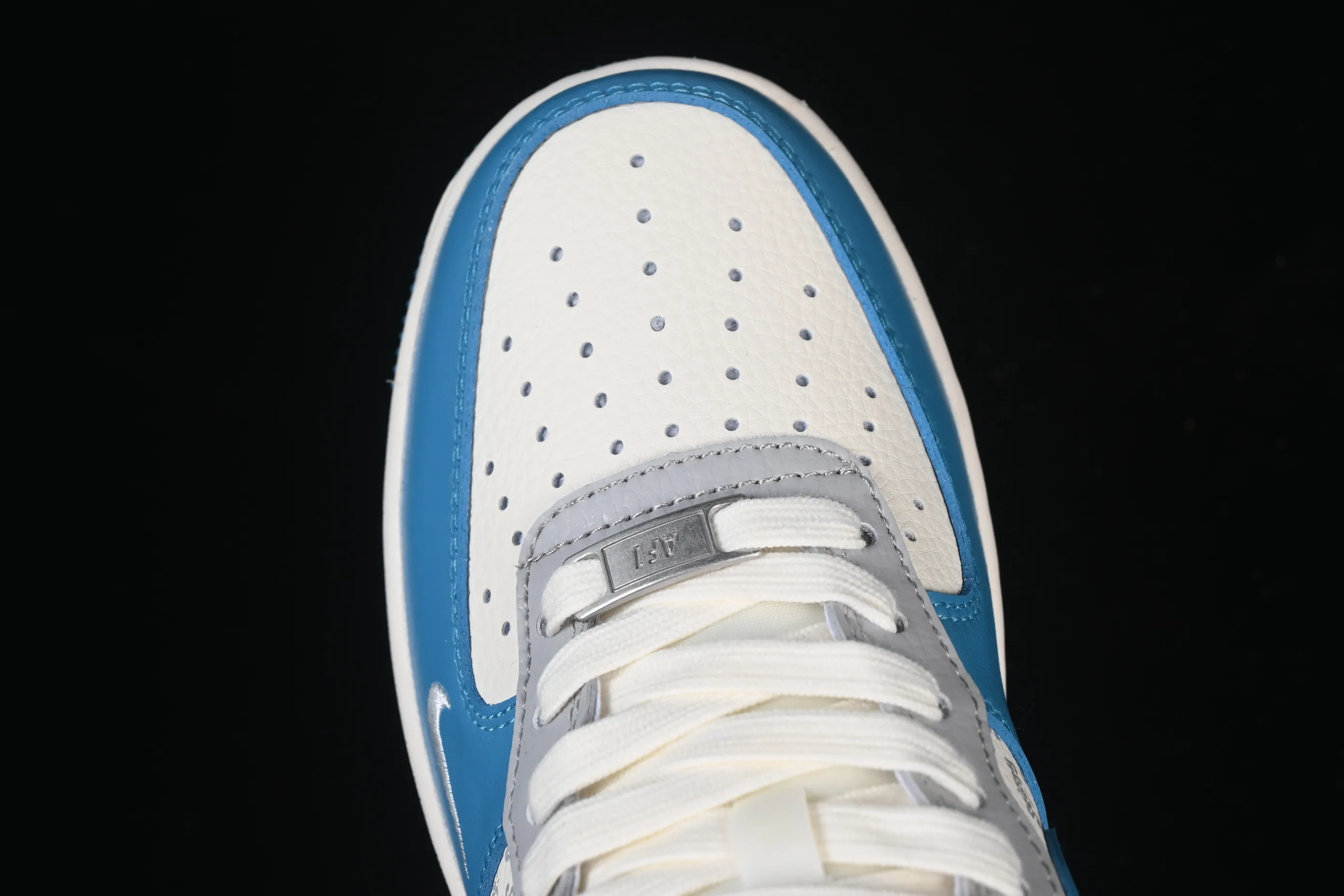 All categories Nk Air Force 1 Air Force series Nk Air Force 1 Low Air Force low-top Nike Air Force 1'07 Low Stusi co-branded milk white blue gray Air Force 1 low-top casual sneakers XD2588-607